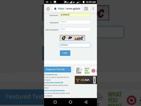 How to register and login ptc real online incoming site in Gptplanet