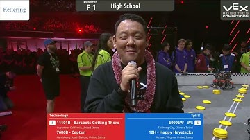 2023 VRC Spin Up Worlds Finals 1 11101B 7686B vs 69996W 12H