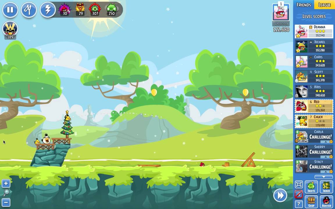 Angry Birds Friends week 192 tournament 3 level 1 power ups 152k