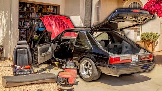 Making the Foxbody interior CLEAN! 30 year old dash restoration complete!