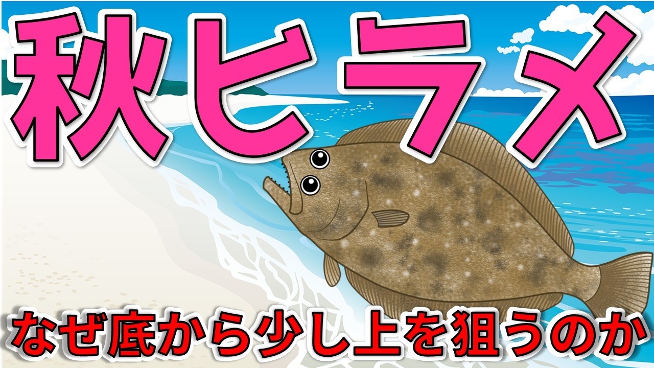 【秋ヒラメ】砂に潜む待ち伏せの狩人と、真っ向勝負する