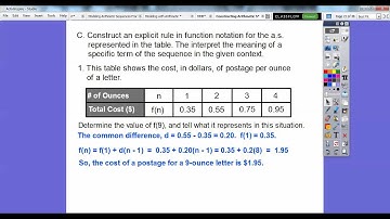 Modeling with Arithmetic Sequences - Lesson 4.3 (Part 1)