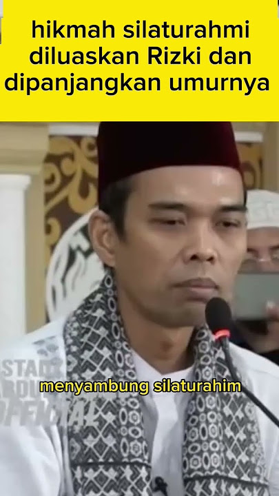Hikmah silaturahmi. Diluaskan Rizki dan panjang umur #shorts