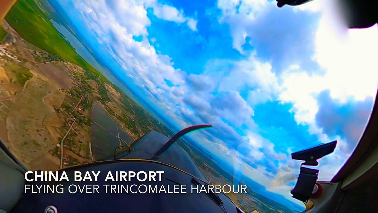 Landing to China Bay Airport & Flying Over Trincomalee Harbour