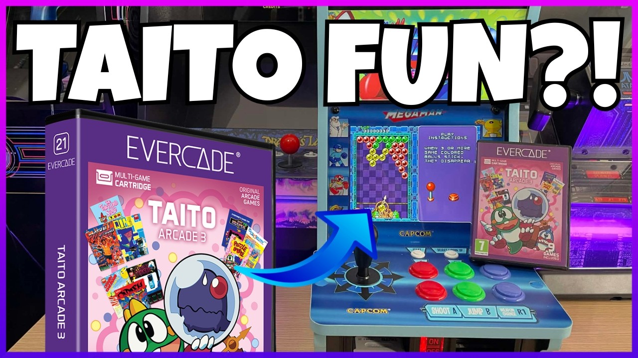 Evercade TAITO Arcade 3 On Evercade Alpha Review! - YouTube