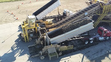Beet Harvest 2021: American Crystal Sugar Crookston Piling Site Drone Footage