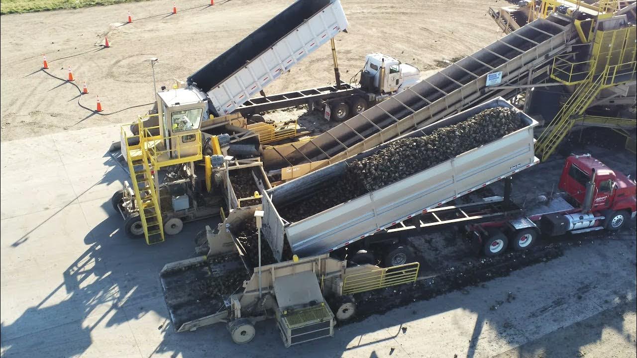 Beet Harvest 2021 American Crystal Sugar Crookston Piling Site Drone