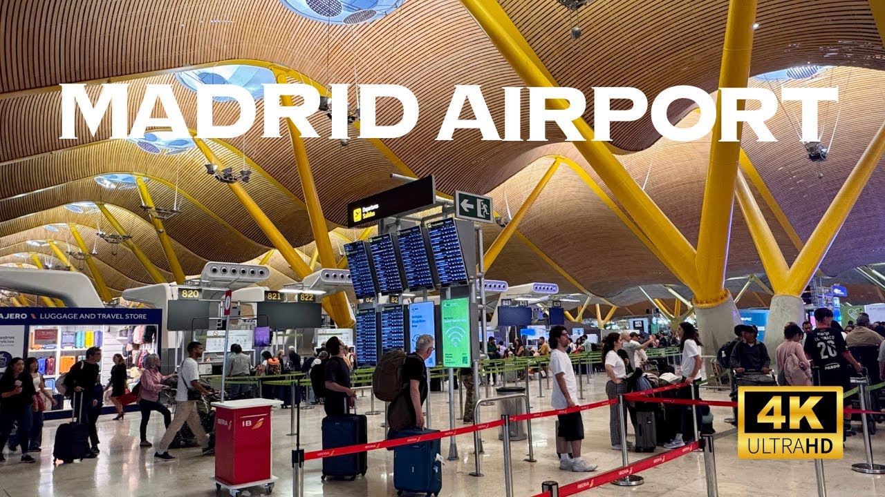 [4K] Adolfo Suárez Madrid–Barajas Airport in Spain 🇪🇸🐧 Walking Tour