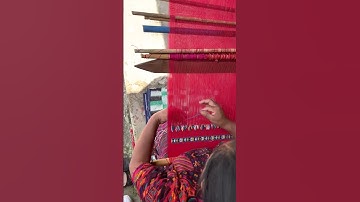 Nata Y Limon Backstrap Weaving | Customized Red Brocade Fabric
