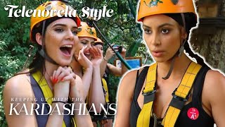 Kim Kardashian Fears for Her Life While Ziplining in Thailand | KUWTK Telenovelas | E!