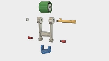 Pulley tensioner Dis-assembly using Fusion 360