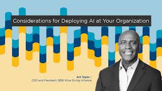Heart of Giving Podcast, Art Taylor - Considerations for Deploying AI at Your Organization