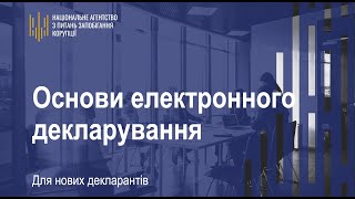 Основи електронного декларування