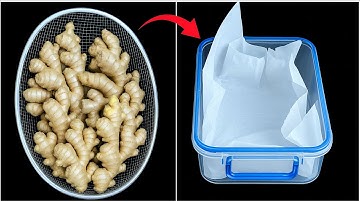 How to Store Fresh Ginger for 1 Year – No Mold, No Rot – A 5-Star Chef’s Secret