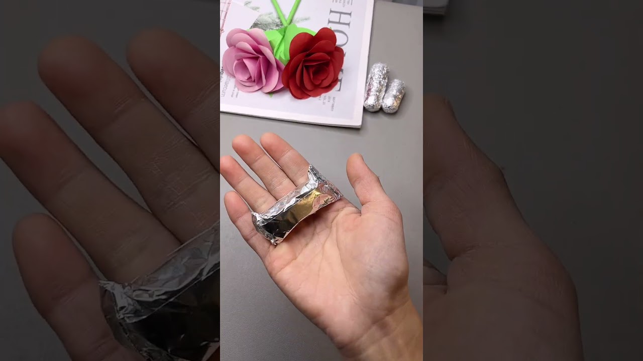 It's easy to make something fun with tin foil and marbles. 