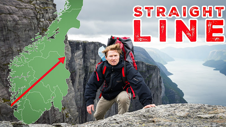 I attempted to cross Norway in a straight line!