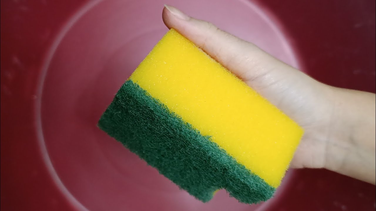 Kitchen Sponge Dry Ripping | Sponge ASMR - YouTube
