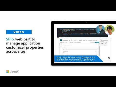 SharePoint Framework web part to manage application customizer properties across sites