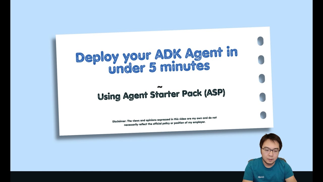 Deploy your ADK Agent in under 5 minutes using Agent Starter Pack - YouTube