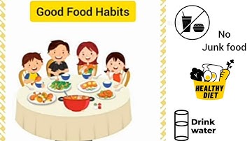 Good Food Habits | Class 1 E.V.S | Chapter 3 - Our food | Part 5