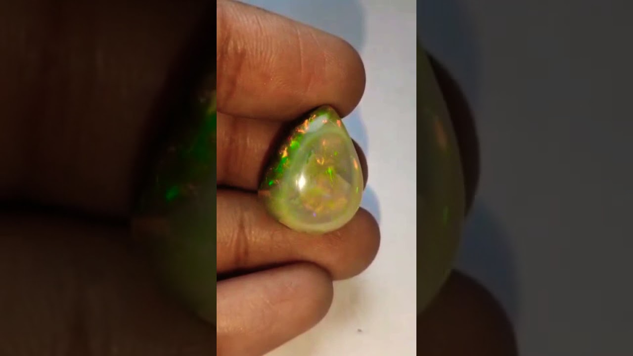 Beautiful Flashy Ethiopian Opal Cabochon