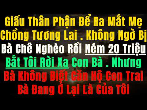 Mẹ Chồng Tương Lai Ném 20 Triệu Bắt Tôi Rời Xa Con Trai Bà, Không Ngờ Căn Hộ Anh Đang Ở Là Của Tôi
