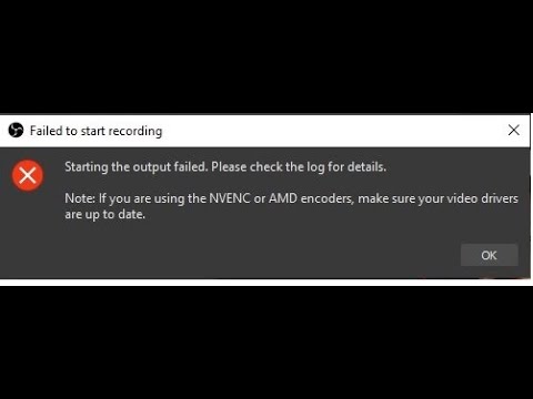 OBS Streaming ERORR