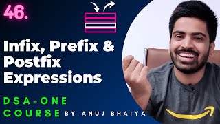 Infix to Postfix Conversion Using Stack | Infix Postfix and Prefix Expressions | DSA-One Course #46 screenshot 1