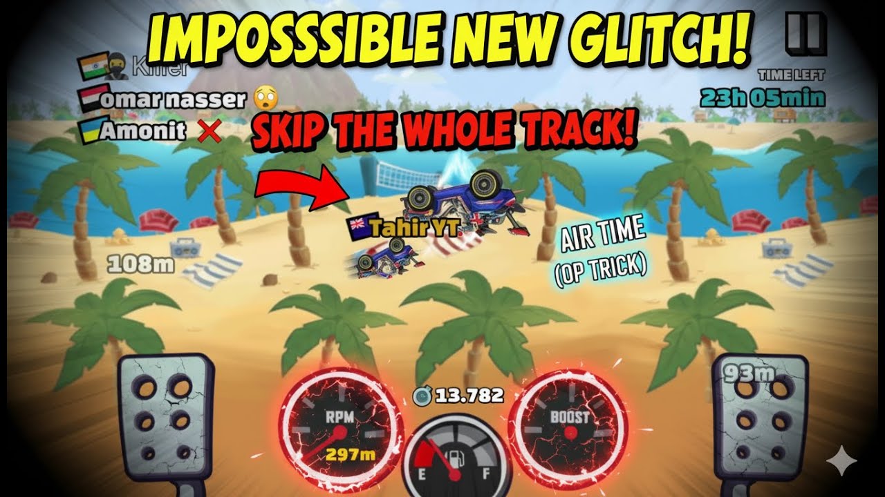 IMPOSSIBLE NEW GLITCH! Skip the WHOLE TRACK (OP AIR TIME TRICK) IN Community Showcase - (UP 2)