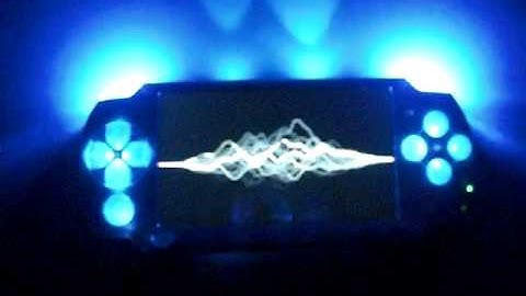 Custom white PSP 2000, 9 Sound reactive LED