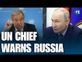 UN Chief Guterres Issues Stark Warning As Russia Escalates Ukraine Strikes | WORLD NEWS