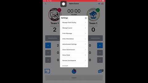 QS Football Pro : How to display the clock on the scoreboard