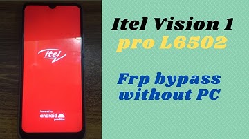 Itel Vision 1 plus Frp Bypass | Itel L6501 Google Account Bypass Without Pc