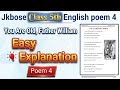 Jkbose Class 5th English You Are Old Father William Explanation || You Are Old Father William poem