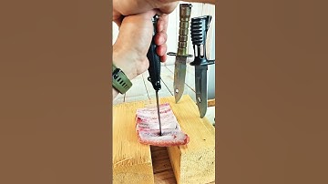 How Do Bayonets Pierce Ribs? K98 vs. M9 vs. M7 vs. SA80 🔪#shorts #knifeskills