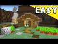 Minecraft Tutorial: How To Make A Wooden Survival Cave House!