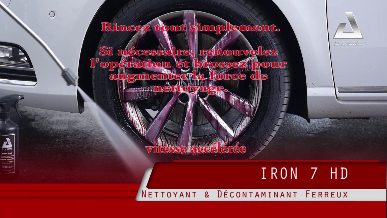 IRON - Nettoyant Jantes & Carrosserie Décontaminant Ferreux