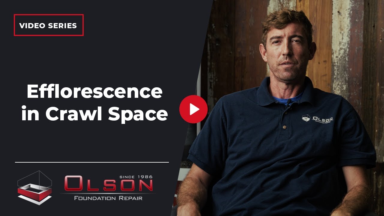 Efflorescence in Crawl Space - YouTube