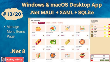 Part 13 of 20 - Build an Offline Desktop App using .Net MAUI + XAML + SQLite - .Net 8 Abhay Prince