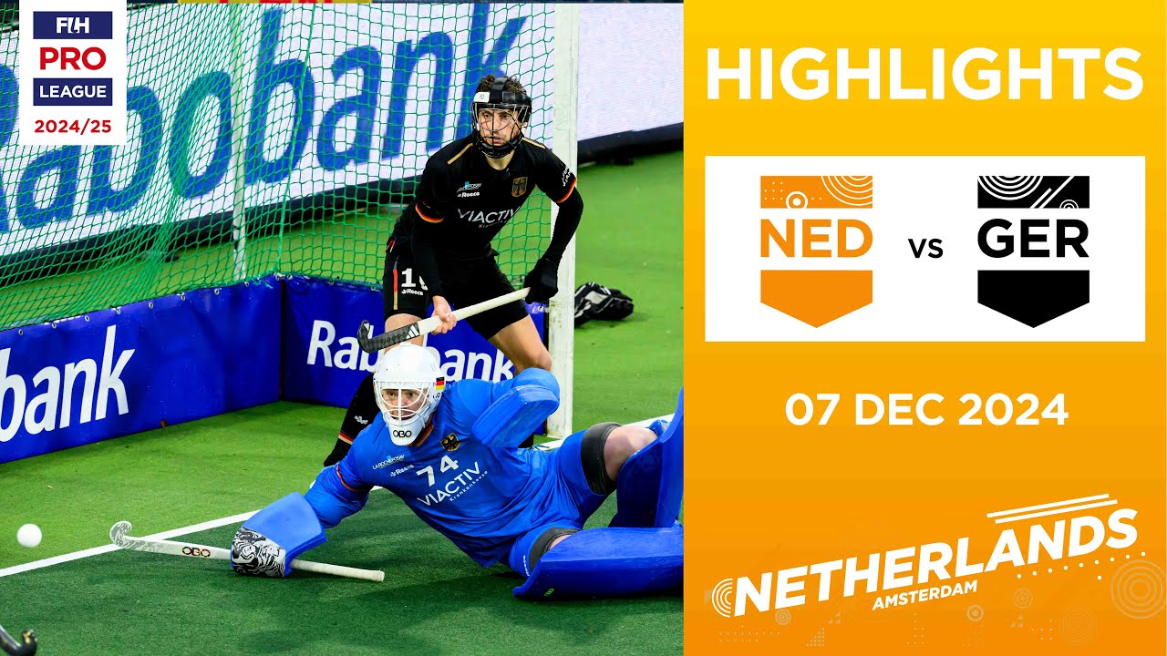FIH Hockey Pro League 2024-25 Highlights: Netherlands vs Germany (M) | Match 2