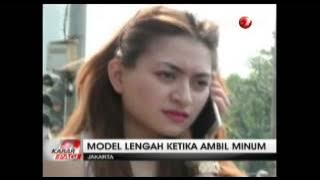 Beautiful Model Car Hits Taxi