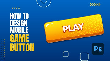 How to design mobile game button | photoshop tutorial