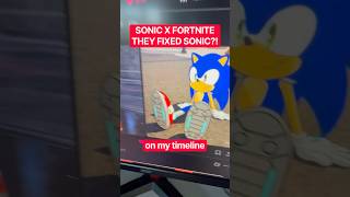 SONIC X FORTNITE THEY FIXED SONIC?! #sonic #sonicnews #fypシ #sega #sonicthehedgehog #fortnite