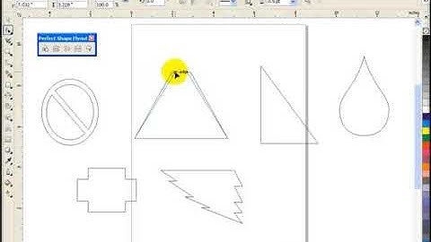 CorelDraw 10 || Drawing tools || Basic shape tools || Rectangle