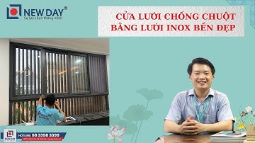 Cửa lưới lùa inox bền và chống chuột hiệu quả [Cửa lưới New Day]|cửa lưới Hóc Môn |08 3398 3399