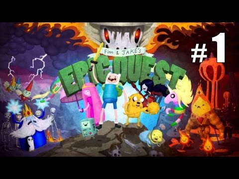 Видео: Ведьма похищает БИМО - AT Finn and Jake's Epic Quest - #1