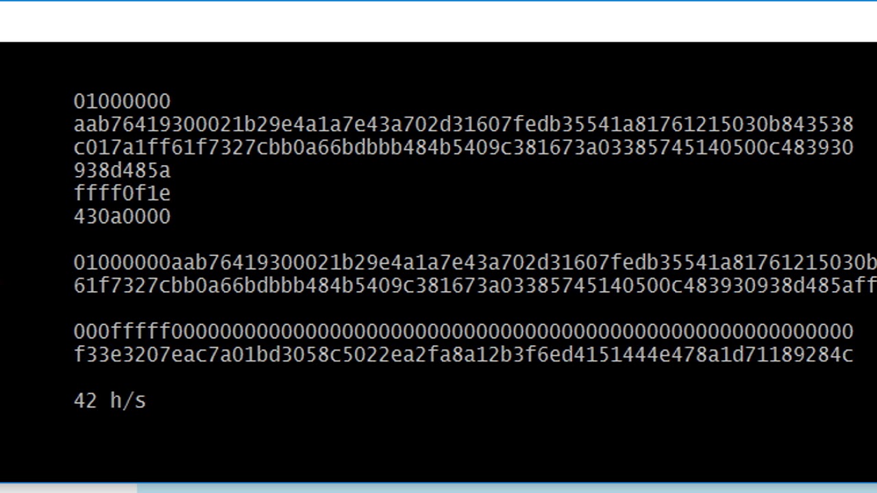 visual demonstration of block hashing