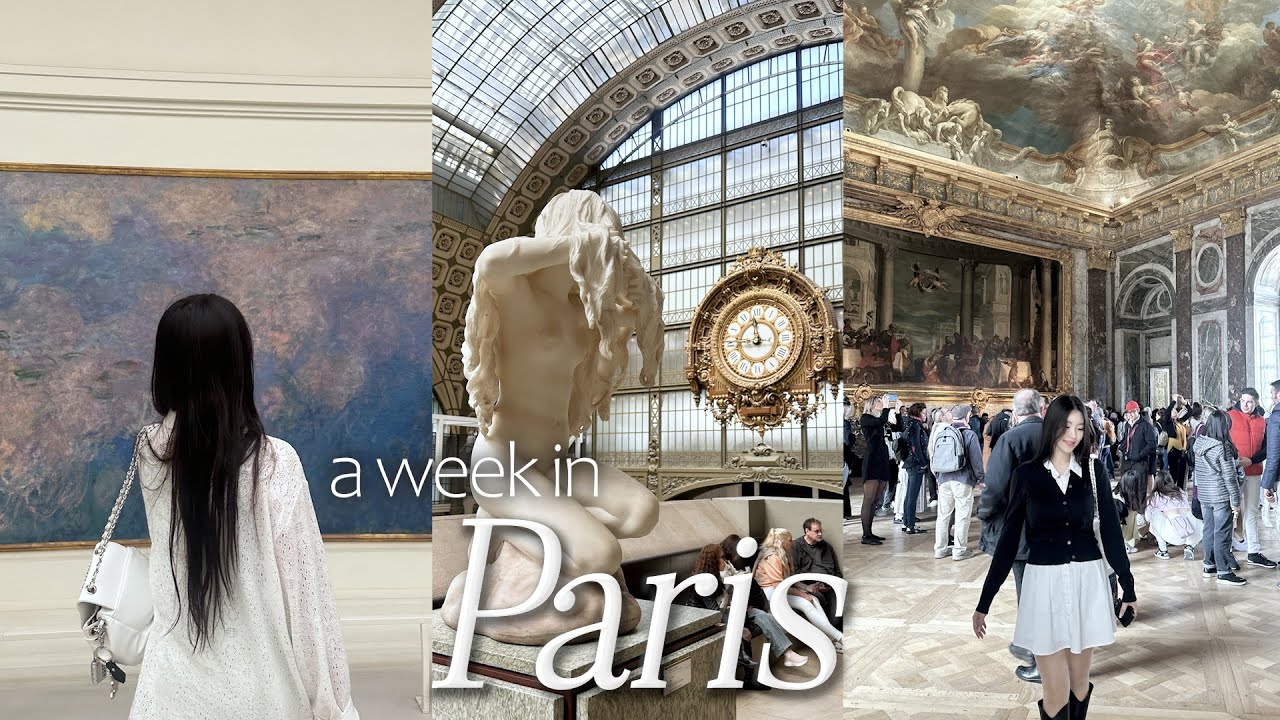 VLOG:: Bonjour, PARIS!! 인생 여행지 등극🇫🇷💙나의 첫 파리 브이로그 1탄🥖뮤지엄 패스로 미술관 투어🏛️ | 달팽이 요리 맛집?!🐌 | 에어비앤비에서 요리🧑‍🍳