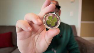 Preserved Four Leaf Clover- Real 4 Leaf Clover Lucky Charm (1.25”) - Authentic Irish Good Luck Gift
