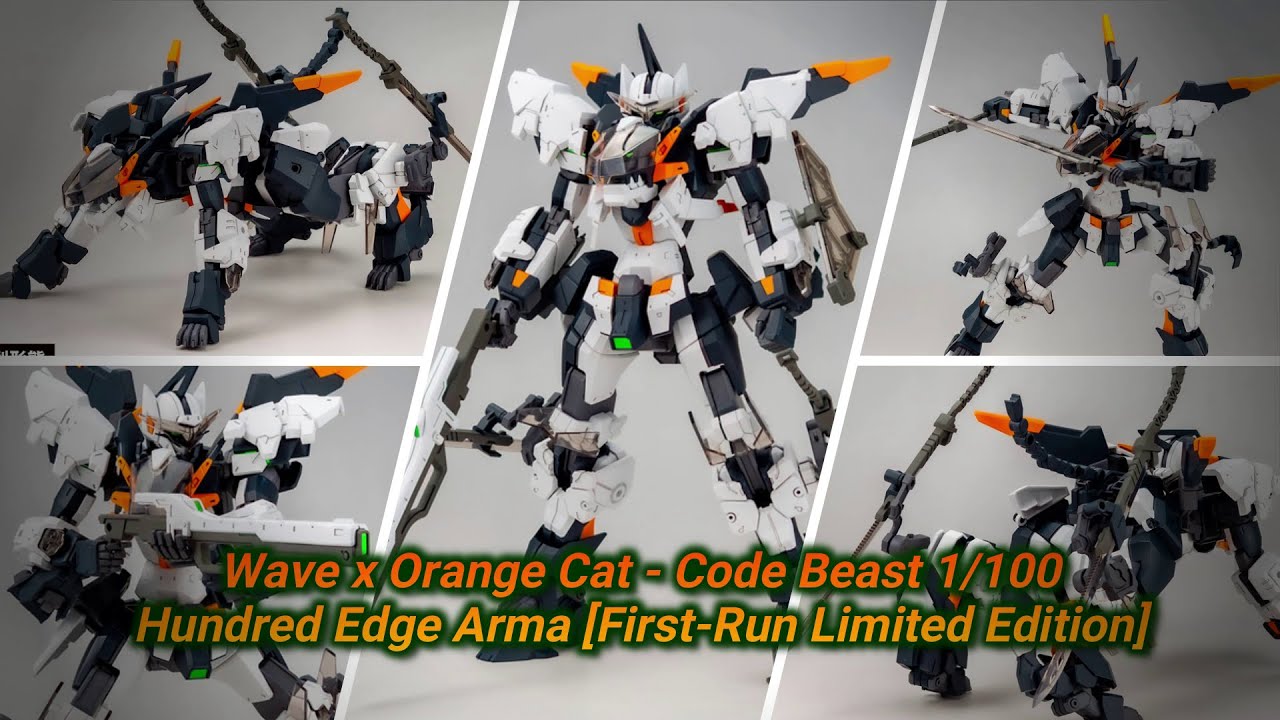 Wave x Orange Cat - Code Beast 1/100 Hundred Edge Arma